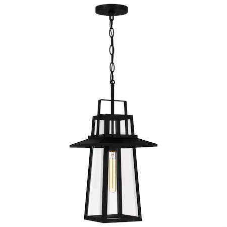 Quoizel Devonport 1-Light Matte Black Outdoor Hanging Lantern DEV1910MBK